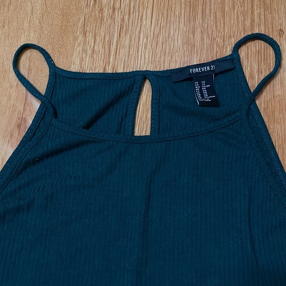 BUNDLE DEAL - Two Forever 21 Jersey Knit Mini Dresses (Pink and Hunter Green) - Picture 9 of 15